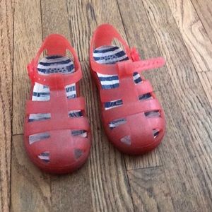 Zara used striped sole sandals